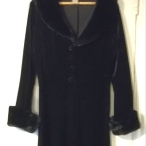 Floor length velvet jacket